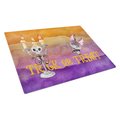 Carolines Treasures Halloween Trick or Treat Glass Cutting Board Large BB7461LCB